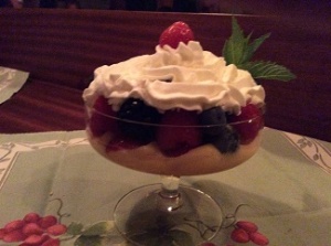 single serving berry trifle